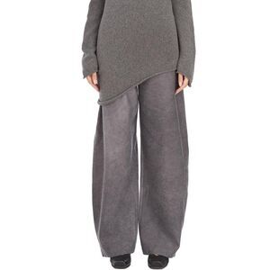 CORTANA Wide Leg Linen Blend Trousers Women GREY Pants